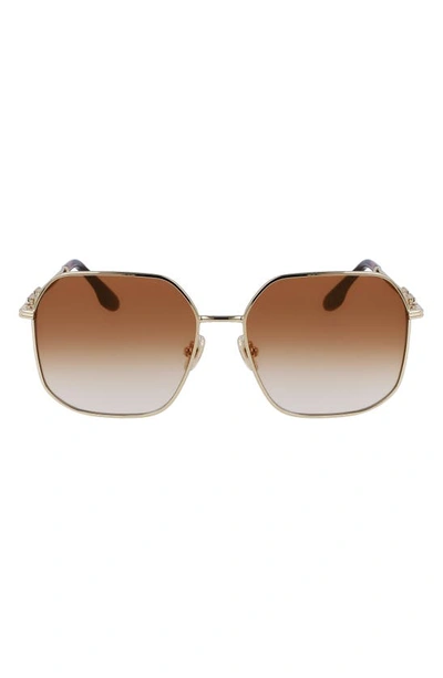 VICTORIA BECKHAM 58MM SQUARE SUNGLASSES