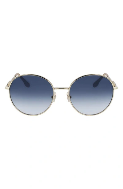 VICTORIA BECKHAM 58MM GRADIENT ROUND SUNGLASSES