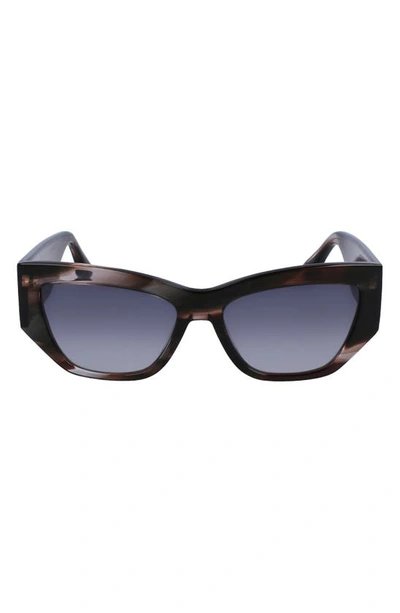 VICTORIA BECKHAM 55MM CAT EYE SUNGLASSES