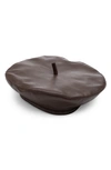 Eugenia Kim Women's Carter Leather Beret In Chocolate