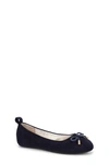 Yosi Samra Kids' Miss Sheila Ballet Flat In Midnight Blue