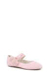 Yosi Samra Girl's Miss Sandie Mary Jane Pom Pom Shoes, Toddlers/kids In Carnation Pink