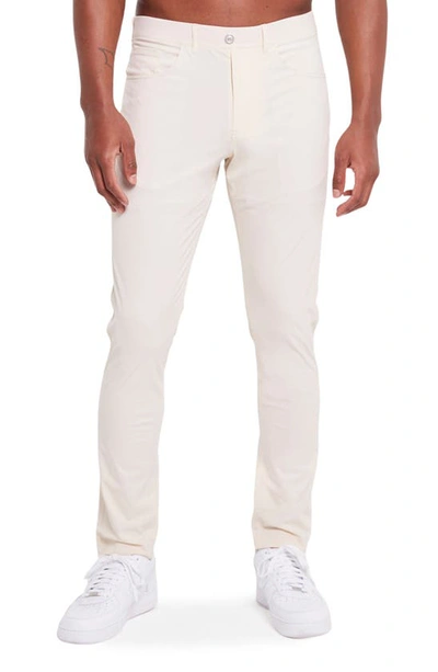 Redvanly Kent Pull-on Golf Pants In Macadamia