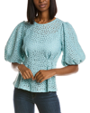 GRACIA FLOWER EMBROIDERED TOP