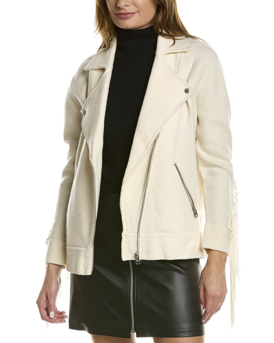 Allsaints Robyn Biker Jacket In White