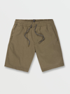Volcom Frickin Elastic Waist Shorts - Winter Moss In Multi