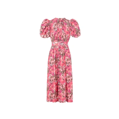 Rotate Birger Christensen Robe Midi À Imprimé Floral