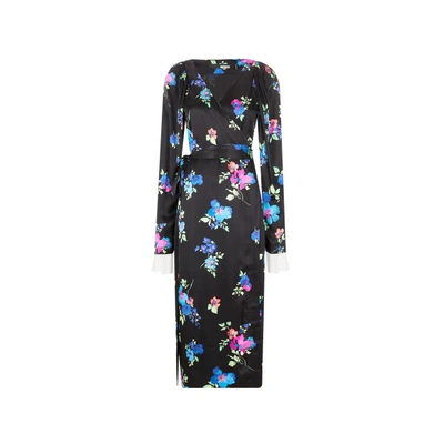 Rotate Birger Christensen Robe Satinée À Imprimé Floral