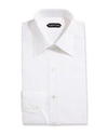 Tom Ford Solid Button-down Dress Shirt In White