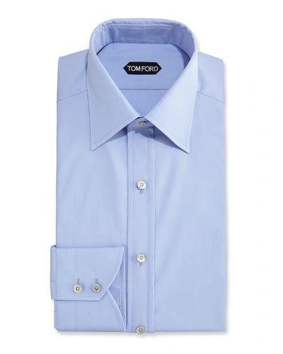TOM FORD SLIM-FIT CLASSIC DRESS SHIRT, BLUE,PROD196070034
