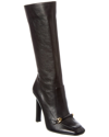 Saint Laurent Black Camden Square-toe Boots In Black