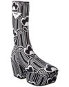 PRADA PRADA JACQUARD KNIT PLATFORM BOOT