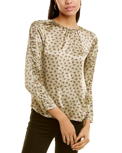 Rebecca Taylor Sage Fleur Silk Top In Nocolor