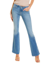 7 For All Mankind Dojo Tailorless Flare Leg Jeans In Blue