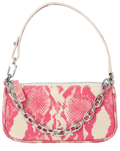 By Far Rachel Mini Leather Shoulder Bag In Pink