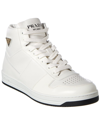 Prada Sneakers In Pelle Bianca   Uomo In White
