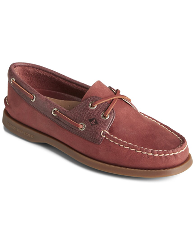 Sperry A/o 2-eye Tonal Leather Boat Shoe In Brown