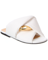 Jw Anderson Twist Detailed Open Toe Sandals In White