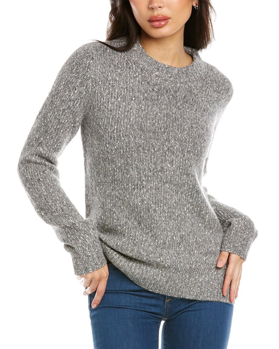 Theory Speckled Alpaca-blend Crewneck Sweater In Husky