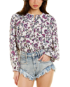 Isabel Marant Étoile Brunille Silk-blend Top In White