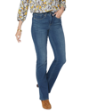 Nydj Barbara Contoured-back Tummy-control Jeans In Nocolor
