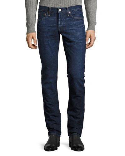 Tom Ford Straight-fit Denim Jeans, Worn Blue