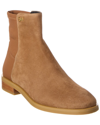 Stuart Weitzman Kye City Suede Bootie In Brown