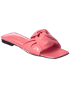 By Far Lima Venus Leather Slides In Pink