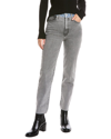 Le Jean Sabine Blue Grey High-rise Straight Jean In Blue