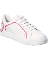 Ferragamo Manhattan Gancini-print Sneakers In White