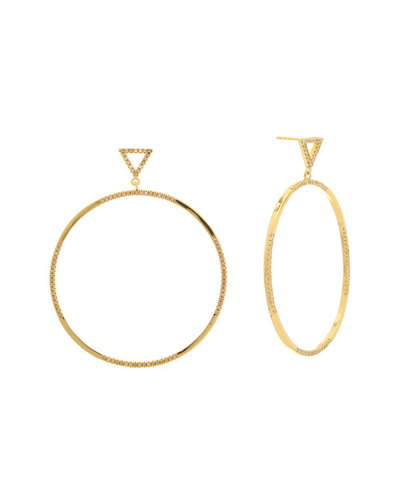 Adornia Fine Jewelry Jewelry 14k Over Silver 1.30 Ct. Tw. Diamond & Circle Drop Earrings In Nocolor