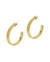 ADORNIA ADORNIA 14K PLATED HOOPS