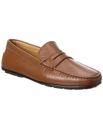 Tanta Italia Leather Penny Loafer In Brown