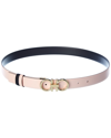 Ferragamo Gancini-buckle Reversible Leather Belt In Nocolor