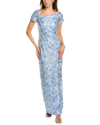 Js Collections Js Collection Column Gown In Blue