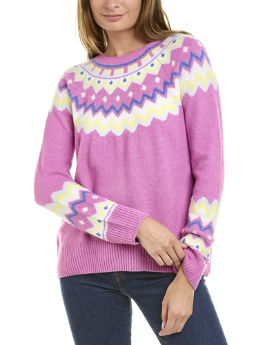 Vince Camuto Fairisle Cozy Sweater In Pink
