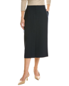 Lafayette 148 Plus-size Woolsilk Crepe Pencil Skirt In Blue