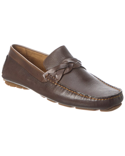 Donald Pliner Deacon Leather Loafer In Brown