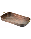OLD DUTCH 24IN HAMMERED ANTIQUE COPPER OBLONG TRAY