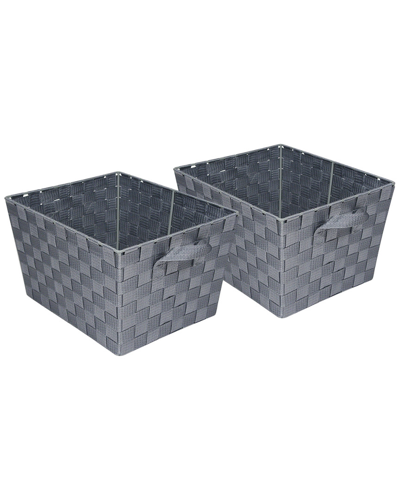 Honey-can-do Set Of 2 Woven Baskets In Nocolor