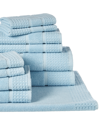 APOLLO TOWELS APOLLO TOWELS SET OF 11 TURKISH WAFFLE TERRY TOWELS