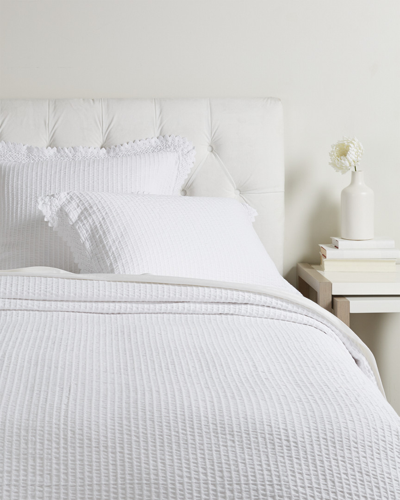 Belle Epoque Shelly Romance Coverlet Collection In White