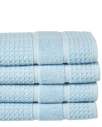 Apollo Towels Set Of 4 Turkish Waffle Terry Hand Towels