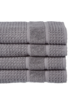 APOLLO TOWELS APOLLO TOWELS SET OF 4 TURKISH WAFFLE TERRY HAND TOWELS