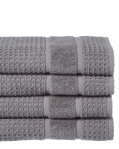 Apollo Towels Set Of 4 Turkish Waffle Terry Hand Towels