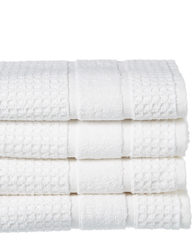 Apollo Towels Set Of 4 Turkish Waffle Terry Hand Towels