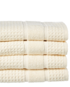 APOLLO TOWELS APOLLO TOWELS SET OF 4 TURKISH WAFFLE TERRY HAND TOWELS