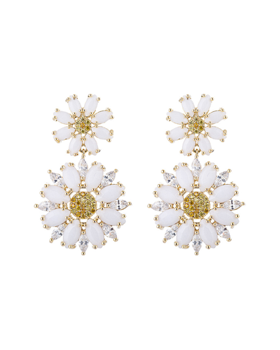 Eye Candy La Earrings In White