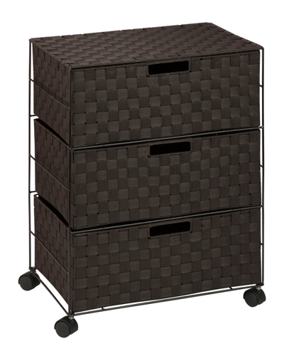 Honey-can-do 3-drawer Chest With Wheels In Nocolor