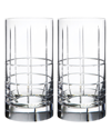 ORREFORS SET OF 2 STREET TUMBLERS